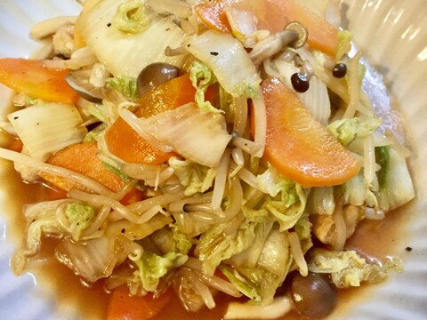 油揚げで節約！オイスターソースの中華野菜炒め